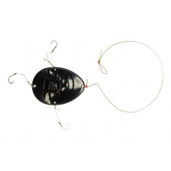 Годівниця для риби, оснащена, Carp Profi, Ложка, 3 гачки, вага 70г